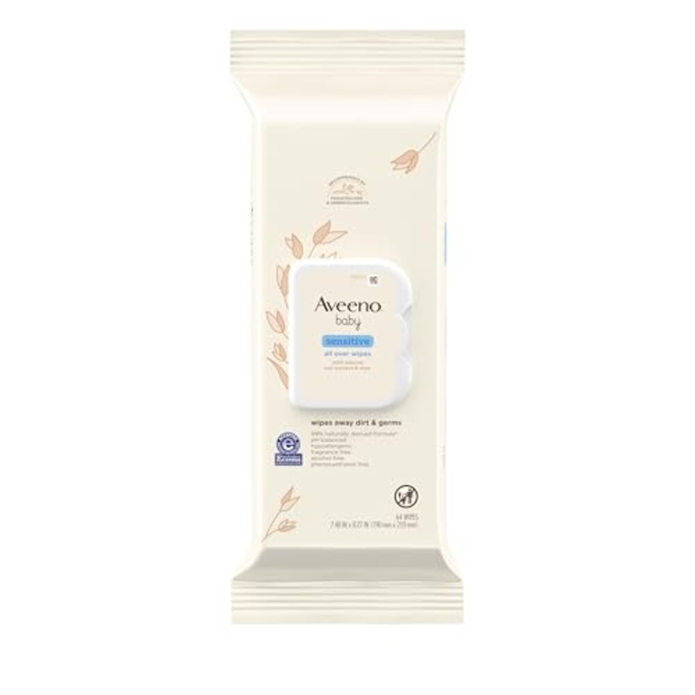 Aveeno Baby Sensitive All Over Wipes wit
