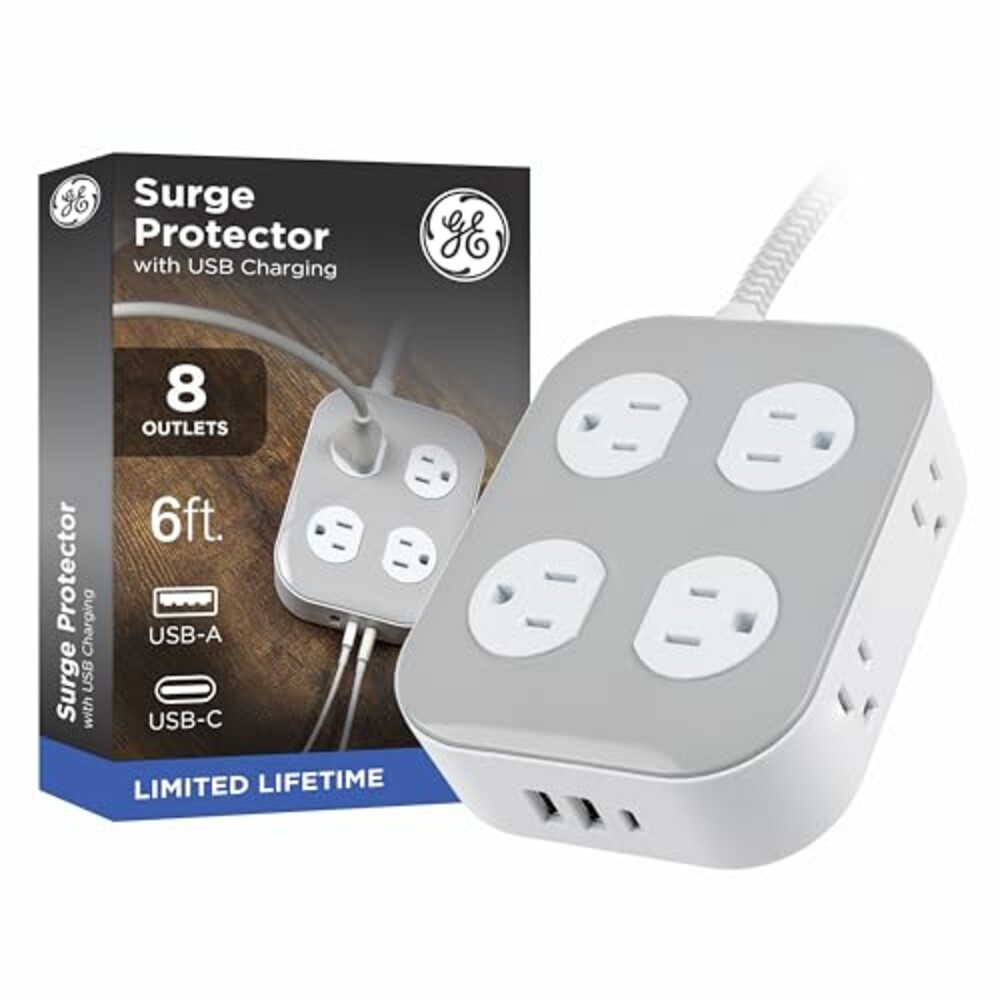 GE Surge Protector Power Strip with USB