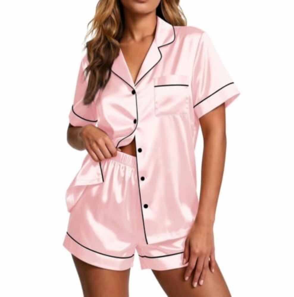Ekouaer Pajamas for Women Set Silk Satin