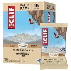 CLIF BAR Protein Energy Bars, White Choc