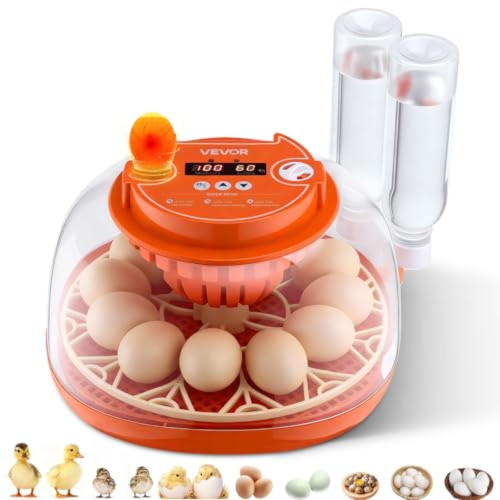 VEVOR 12 Egg Incubator, Automatic Egg Tu