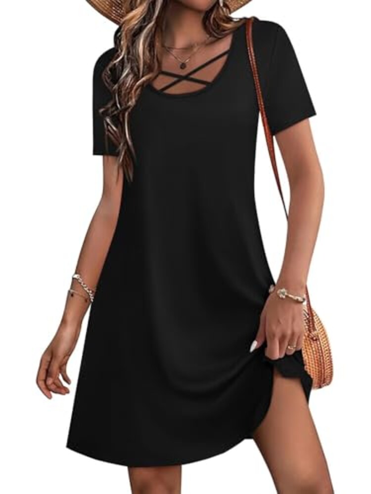 Womens Dresses Summer Casual Boho Midi S