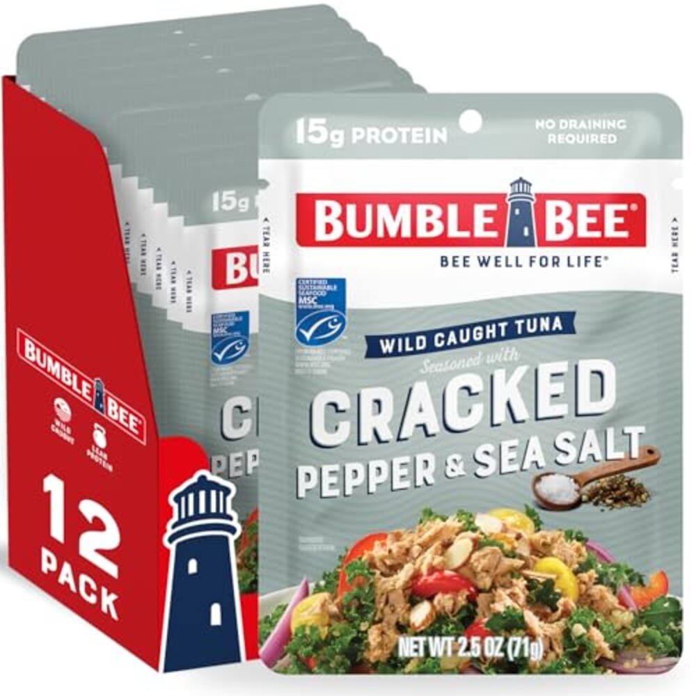 Bumble Bee Cracked Pepper & Sea Salt Tun