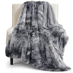 Bedsure Faux Fur Fluffy Fleece Sherpa Bl
