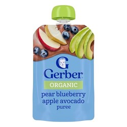 Gerber Stage 2 Organic Pear Blueberry Ap
