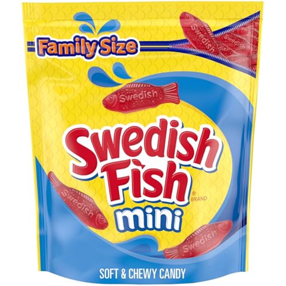 SWEDISH FISH Mini Soft Chewy Candy, Fami