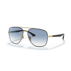 Ray-Ban RB3683 90003F 59MM Black on Gold