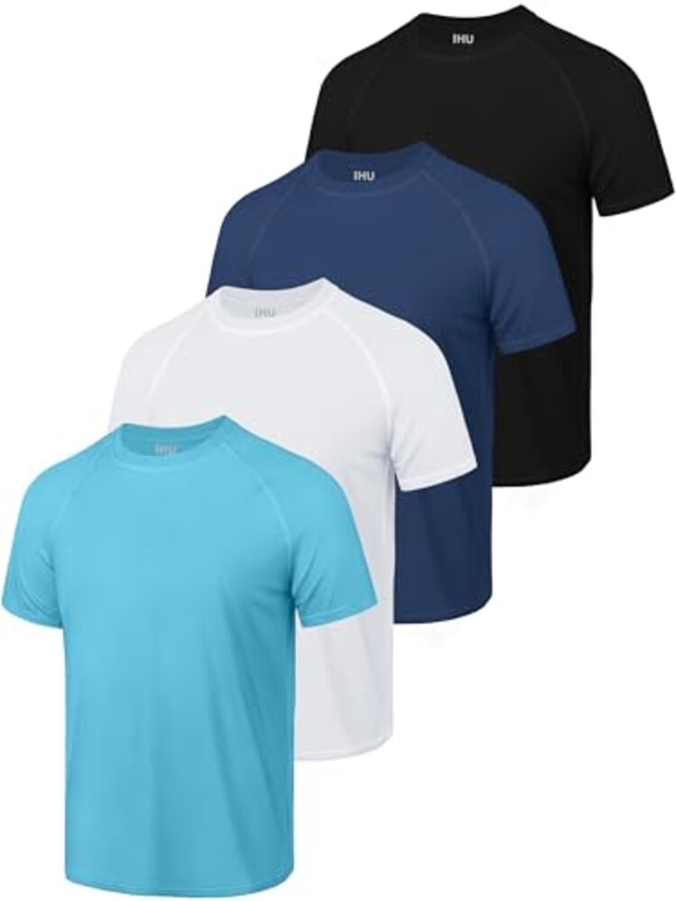 IHU Boys Rash Guard Short Sleeve Swim Sh
