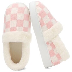 UBFEN Womens Fuzzy House Slippers Warm B