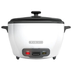 BLACK+DECKER 6-Cup Rice Cooker with Stea