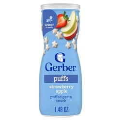 Gerber Stage 3 Strawberry Apple Puffs, 1