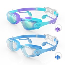 Aegend Kids Swim Goggles 2 Pack, Anti Fo