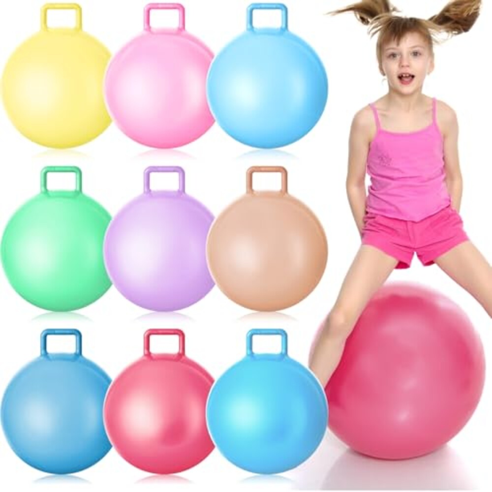 Meooeck 9 Pcs 22 Inch Pastel Hopper Ball