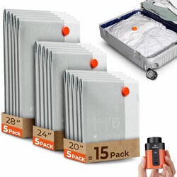 ETENWOLF 15 Combo Vacuum Storage Bags fo