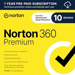 Norton 360 Premium, Antivirus software f