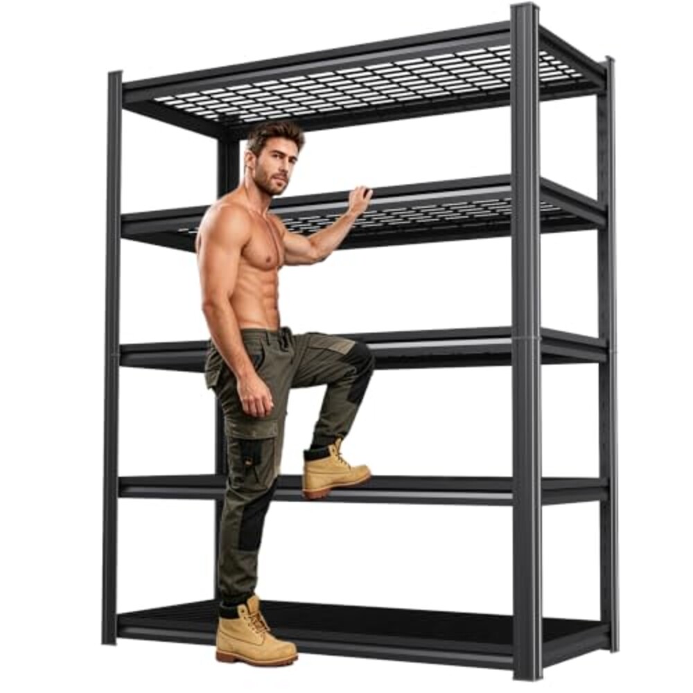 KORVENA Storage Shelves,Garage Shelving,