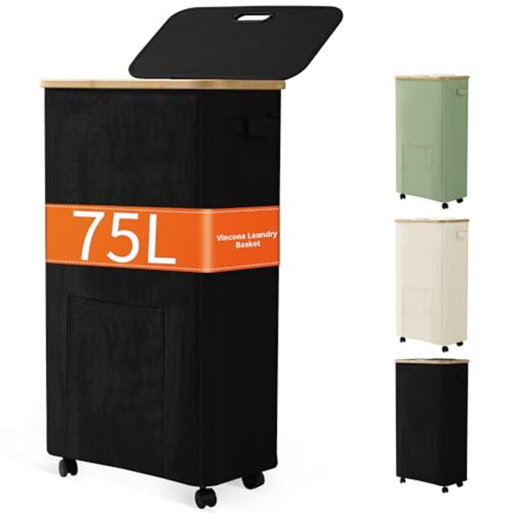 Laundry Basket with Wheels, Dirty Clothe