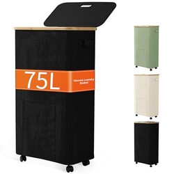 Laundry Basket with Wheels, Dirty Clothe
