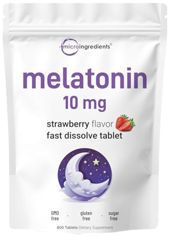 Micro Ingredients Melatonin 10mg, 400 Ta