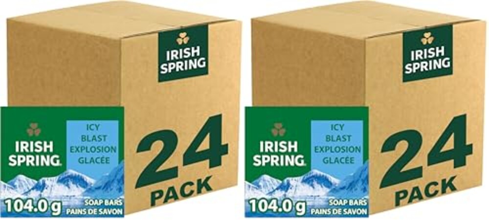 Irish Spring Icy Blast Bar Soap for Men,
