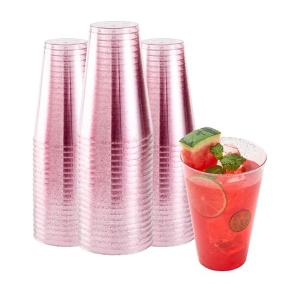 Restaurantware PS Plastic Glitter Tumble