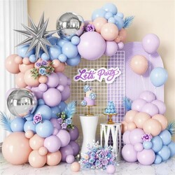 Pastel Balloon Arch Kit with Silver Star