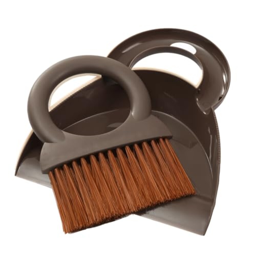 Round Handle Brush and Dustpan Set Small