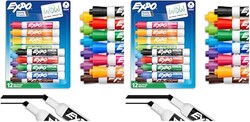 EXPO Dry Erase Markers, Low Odor Ink, As