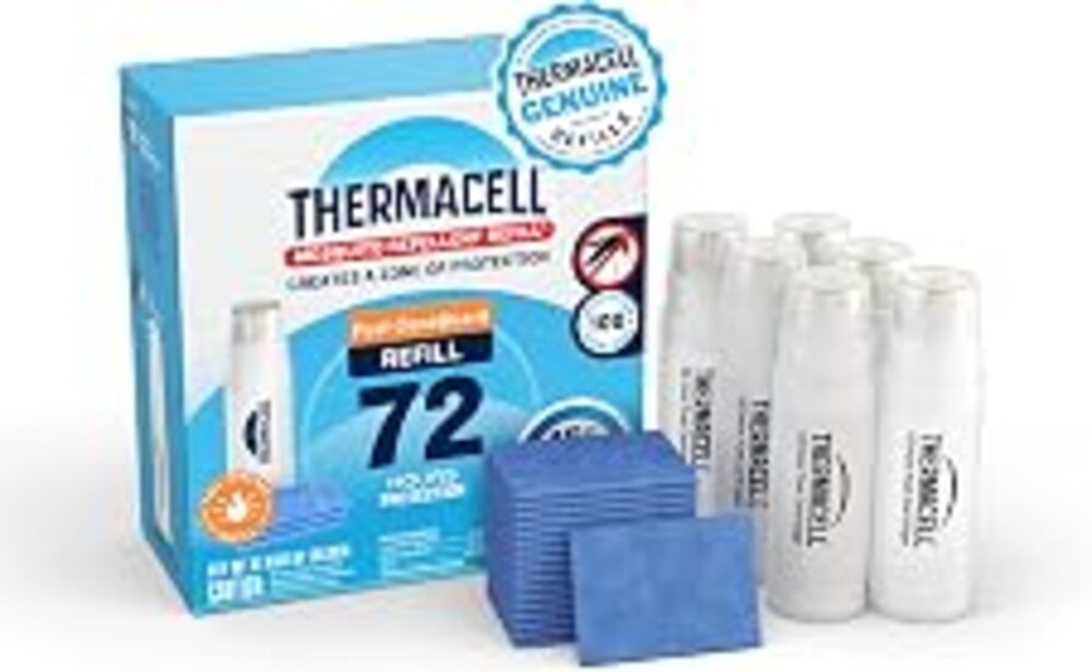 Thermacell Fuel-ZoneGuard Mosquito Repellent Refills, 72-Hr Value Pack | 15-FT Zone; 6x Fuel, 18x Mats; Outdoor Protection; Fuel Powered; Patio Shield; Bug Spray Alternative; Scent Free; DEET-Free