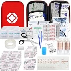 First Aid Kit 277PCS Car Home Camping Essentials Red Emergency Kit YIDERBO | School Supplies,Dorm Room Essentials,Survival Kit,Travel Essentials,Outdoor Adventure,Office Hiking Portable,Refill Supplies