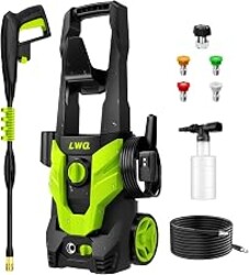 Pressure Washer, Portable Power Washer, 4 Quick Connect Nozzles, High Pressure Cleaning Machine for Car Fence Driveway Patio Washing and More(Light Green)