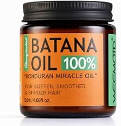 100% Raw Batana Oil for Hair from Honduras, 4.06 Fl Oz, Bright Coffee | Moisturizing Hair Mask, Adds Shine & Softness, Unrefined Conditioning Scalp Oil