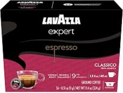 Lavazza Expert Espresso Classico Capsules, Medium Roast, 100% Arabica, Compatible with Own Classy Machines (36 Capsules)