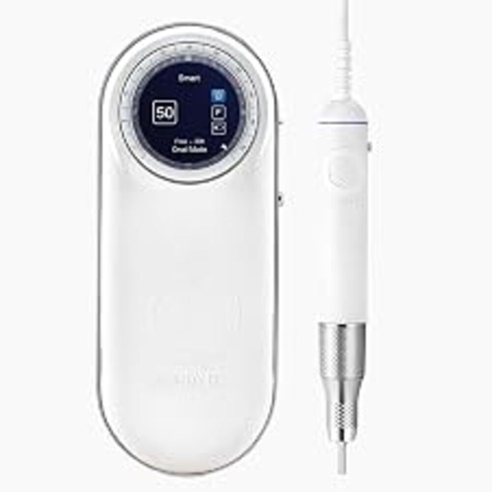 Professional Electric Nail Drill Machine - O NAIL 50,000 RPM E-File with LCD Display, Smart Control and Vibration-Free, 3mm Shank Bits Kit, Beginner Mode for Acrylic Gel Removal, for Home & Salon Use
