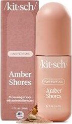 Kitsch Hair Perfume for Women – Hair Spray & Body Mist – Amber Shores, 50mL | Clean, Deodorizing & Patented Odor-Eliminating Technology – Freshen Hair, Body & Pillows – Made in USA