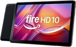 Amazon Fire HD 10 tablet, built for relaxation, 10.1" vibrant Full HD screen, octa-core processor, 4 GB RAM, 32 GB, Black