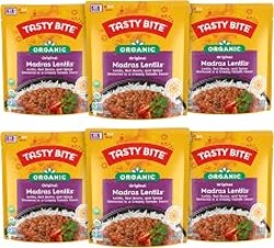 Tasty Bite Organic Madras Lentils, 10 Ounce, Pack of 6, Ready to Eat, Microwavable Entree, Vegetarian