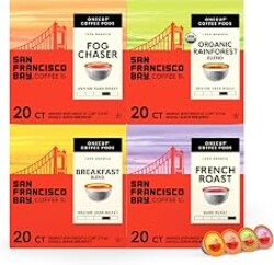 San Francisco Bay Variety Pack Original K-Cup Compatible Coffee Pods, 80 ct