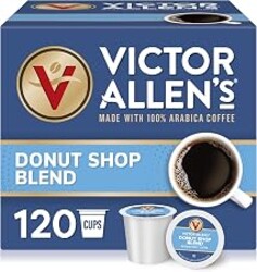 Victor Allen's Coffee Donut Shop Blend, Medium Roast, 120 Count, Single Serve Coffee Pods for Keurig K-Cup Brewers | 100% Arabica beans, Compatible with all Keurig brewers, Kosher-OU (Pareve), 90-150mg caffeine per serving
