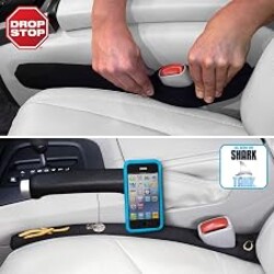Drop Stop – 2 Original Car Seat Gap Fillers (Shark Tank) + Dash Pad + Light | Car Accessories for Men & Women, Between Seats Console Organizer, Patented, As Seen On Shark Tank