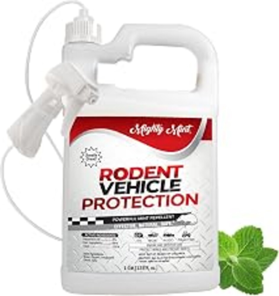 Mighty Mint Rodent Repellent Vehicle Spray, 1 Gallon (128 oz) | Natural, Plant Based Protection for Engines and Interiors for Cars, Trucks, RVs, Boats