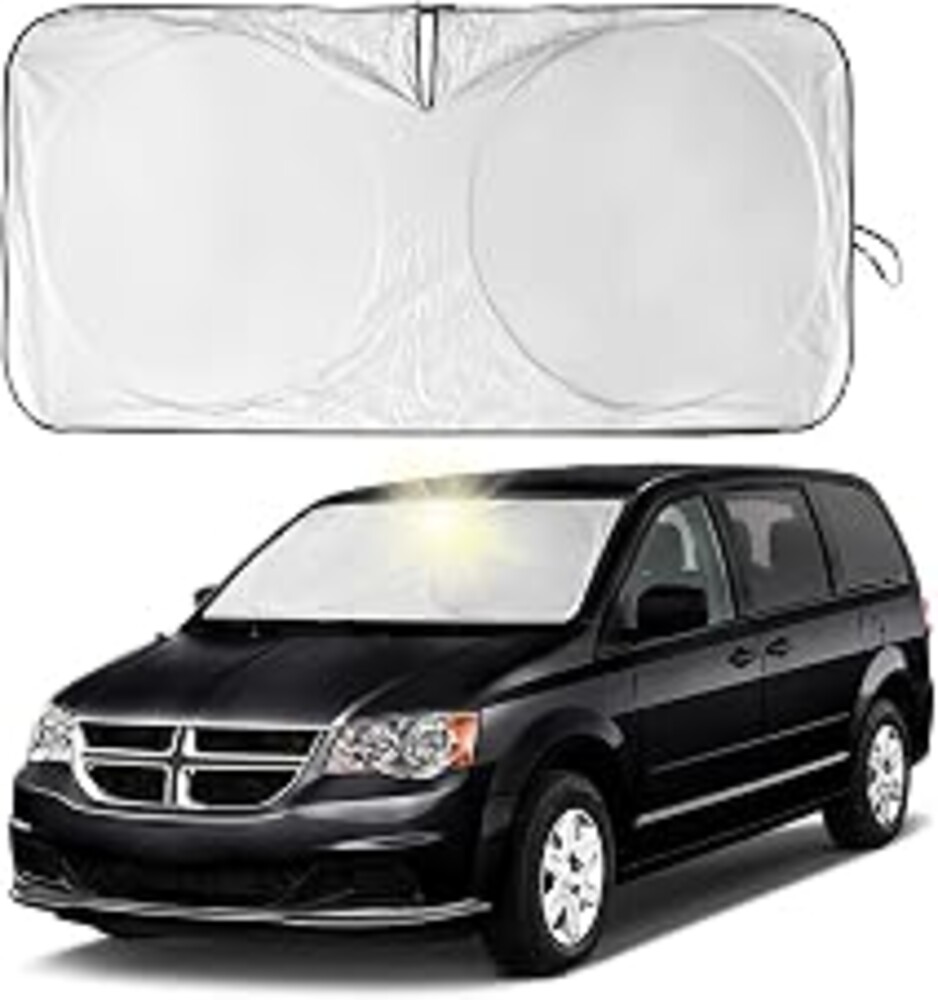 Sunshade for Dodge Caravan 2006-2024 2025 2026 Front Windshield Sun Shade | Custom Fit for Dodge Grand Caravan Promaster Windshield Cover Reflective Protector Sun Visor Car Accessories