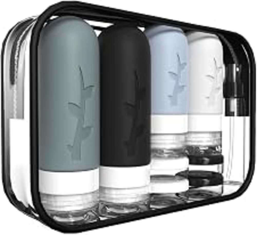 18pack Travel Bottles for Toiletries,TSA Approved Silicone Travel Containers for Toiletries,Leak Proof Refillable Liqus Shampoo And Conditioner travel Essentials toiletry Bottles