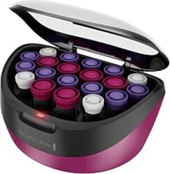 Remington Ionic Conditioning Hot Rollers, 20-Piece Hair Roller Set | 6 Large (1¼”), 10 Medium (1"), 4 Small (¾”), velvet ceramic-coated curlers, Color-Coded J Clips, Lasting Volume and Curls