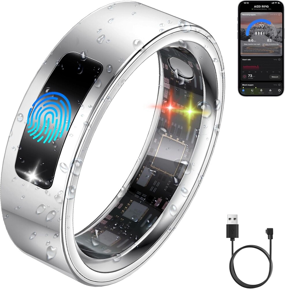 uaue Smart Health Ring for Women Men