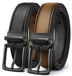 BULLIANT Men's Reversible Leather Belt T