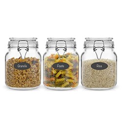 JoyJolt Airtight Glass Jars with Lids Se