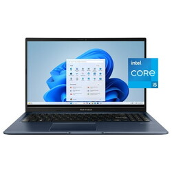 ASUS Vivobook 15.6 inch Windows Laptop Intel Core i5-1235U 8GB RAM 512GB SSD Quiet Blue