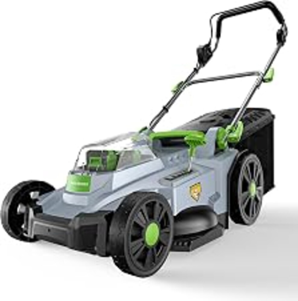 17" Cordless Lawn Mower, 40V Electric Lawnmower for Garden/Patio/Yard | 2 x 20V 4.0Ah Battery, 17 inch Cutting Width, 6 Adjustable Height, 50L Grass Bag, Bagging Mode&Mulching Mode