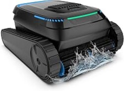 BOTLUXE Pool Robot Vacuum, Cordless Robotic Pool Cleaner | 5000GPH, 120min run, Cleans floor/walls/waterline. Auto-park. For inground/above ground pools up to 1830 sq ft.